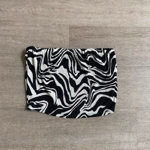 Size Small Zebra Print Tube Top1021